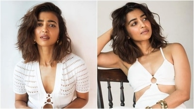 Radhika Apte shows how to wear white with two chic and glam looks, see pics here (Instagram/@radhikaofficial) Radhika Apte shows how to wear white with two chic and glam looks, see pics here (Instagram/@radhikaofficial)