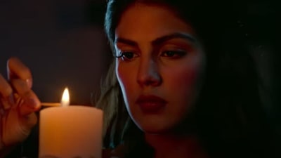 Rhea Chakraborty in the new Chehre dialogue promo.