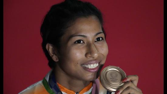 Boxer Lovlina Borgohain won a bronze medal at the Tokyo Olympics. (Photo: AP)