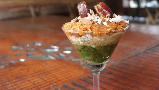 Tricolour halwa cake: Kids love their desserts and this one packs in plenty of health benefits too with ingredients like carrots, pumpkin, seasame seeds, spinach, ragi, jaggery. All you have to do is to grate the veggies, cook them in ghee, add jaggery, milk, and nuts, and arrange them as per their colour in a transparent container. - Recipe by Dr Smita Naram, Co-Founder, Ayushakti&nbsp;(PR pics)