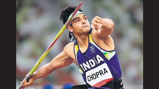 Neeraj Chopra of India in action at Tokyo Olympics. (Reuters)