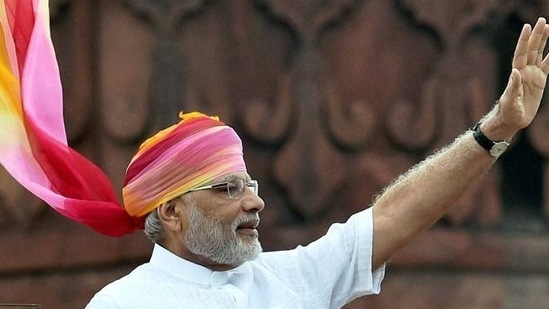 PM Modi during one of his previous Independence Day speeches (File Photo/PTI)