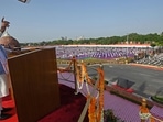 Prime Minister Narendra Modi addressing the nation from the Red Fort Prime Minister Narendra Modi addressing the nation from the Red Fort