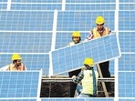 Addressing India on 75th Independence Day, Modi said the country has achieved 100 gigawatts of renewable energy capacity ahead of the target of 450 gigawatts by 2030. (File photo) Addressing India on 75th Independence Day, Modi said the country has achieved 100 gigawatts of renewable energy capacity ahead of the target of 450 gigawatts by 2030. (File photo)