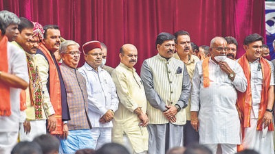 While the Bharatiya Janata Party (BJP) and its national leaders have taken into consideration aspects like regional and social representation in the Cabinet, the possibility of a conflict of interest doesn’t appear to have been their top priority. (PTI) While the Bharatiya Janata Party (BJP) and its national leaders have taken into consideration aspects like regional and social representation in the Cabinet, the possibility of a conflict of interest doesn’t appear to have been their top priority. (PTI)