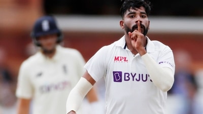 India's Mohammed Siraj celebrates after taking the wicket of England's Jonny Bairstow Action Images via Reuters/Paul Childs (Action Images via Reuters)
