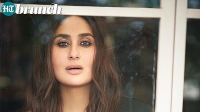 Kareena Kapoor turned a white window into a foreground prop. (Rohan Shrestha for HT Brunch) Kareena Kapoor turned a white window into a foreground prop. (Rohan Shrestha for HT Brunch)