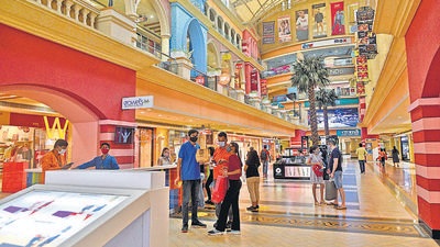 Customers visit Growel’s 1O1 Mall at Kandivli in Mumbai on Sunday. (Vijay Bate/HT Photo) Customers visit Growel’s 1O1 Mall at Kandivli in Mumbai on Sunday. (Vijay Bate/HT Photo)