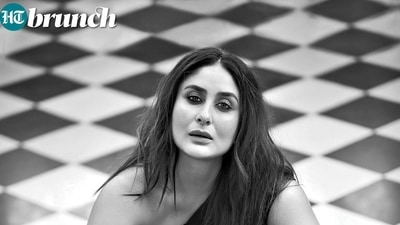 Kareena Kapoor posed in a jumpsuit as she sat on the black-and-white tiled floor. (Rohan Shrestha for HT Brunch) Kareena Kapoor posed in a jumpsuit as she sat on the black-and-white tiled floor. (Rohan Shrestha for HT Brunch)