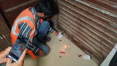TMC officials sealed the hair transplant clinic in Mumbra. (Source)
