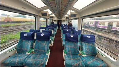 During its inaugural run, the 40-seater coach was fully booked on Sunday and is also completely booked for Monday. (Central Railway) During its inaugural run, the 40-seater coach was fully booked on Sunday and is also completely booked for Monday. (Central Railway)