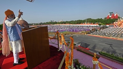 Prime Minister Narendra Modi in his Independence Day Speech on Sunday applauded the Indian contingent at the 2020 Tokyo Olympics and said the country was proud of them for bringing glory to the nation and that their feat has inspired the future generation. (AFP) Prime Minister Narendra Modi in his Independence Day Speech on Sunday applauded the Indian contingent at the 2020 Tokyo Olympics and said the country was proud of them for bringing glory to the nation and that their feat has inspired the future generation. (AFP)
