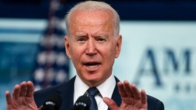 US President Joe Biden congratulated India on its 75th Independence Day. (AP) US President Joe Biden congratulated India on its 75th Independence Day. (AP)