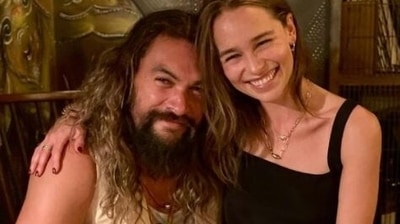 Emilia Clarke and Jason Momoa starred in Game of Thrones together.