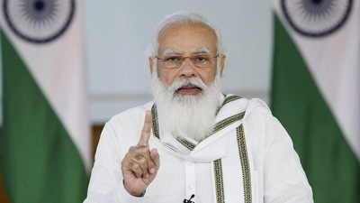 PM Modi's message came as India is celebrating its 75th Independence Day. (PTI Photo) PM Modi's message came as India is celebrating its 75th Independence Day. (PTI Photo)