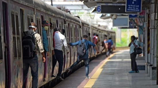 Local train services resumed on February 1 this year, after nearly a year of the network remaining off-limits for people beginning March 2020 amid the first wave of the pandemic.(HT Photo)
