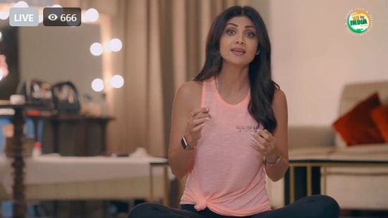 Shilpa Shetty joined a host of celebrities for a virtual fundraiser.