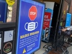 People shop at a grocery store enforcing the wearing of masks in Los Angeles on July 23, 2021.(AFP) People shop at a grocery store enforcing the wearing of masks in Los Angeles on July 23, 2021.(AFP)