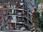 Floods caused by heavy rain hit the Black Sea region in the north of the country on Wednesday, reportedly leaving more than 60 people dead so far.(AP) Floods caused by heavy rain hit the Black Sea region in the north of the country on Wednesday, reportedly leaving more than 60 people dead so far.(AP)