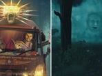 Saif Ali Khan and Arjun Kapoor in Bhoot Police. Saif Ali Khan and Arjun Kapoor in Bhoot Police.