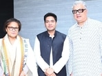 Sushmita Dev joins TMC in presence of party leaders Abhishek Banerjee and Derek O'Brien. (TMC Twitter)