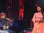 Arunita Kanjilal and Pawandeep Rajan from Indian Idol 12. Arunita Kanjilal and Pawandeep Rajan from Indian Idol 12.