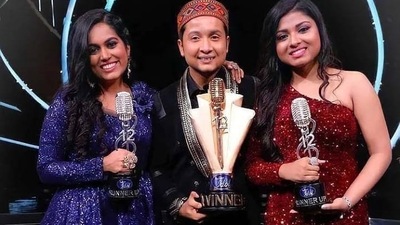 Pawandeep Rajan won Indian Idol 12, his fellow contestants Arunita Kanjilal and Sayli Kamble were declared runners-up. Pawandeep Rajan won Indian Idol 12, his fellow contestants Arunita Kanjilal and Sayli Kamble were declared runners-up.