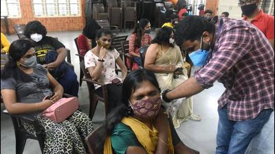 A transgender person receives a dose of Covid-19 vaccine, in Kochi. (File photo) A transgender person receives a dose of Covid-19 vaccine, in Kochi. (File photo)