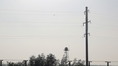 Uzbek media reported about a plane crash that took place late Sunday in the country’s southern province of Surkhondaryo bordering Afghanistan. In picture - An observation tower along the border separating Uzbekistan and Afghanistan near Termez. (AFP | Representational image)