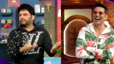 Kapil Sharma leaves Akshay Kumar in splits.&nbsp;