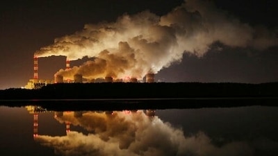 In this 2018 photo, plumes of smoke rise from Europe's largest lignite power plant in Belchatow, central Poland. (AP Photo) In this 2018 photo, plumes of smoke rise from Europe's largest lignite power plant in Belchatow, central Poland. (AP Photo)