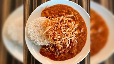 Sali Murghi: This Parsi chicken curry is different from any other Indian chicken dish since it is topped with crisp silvered potatoes. The crispy potatoes are called 'sali.' Every Parsi has its unique own way of making this mouth-watering dish. (Instagram/@chefguile) Sali Murghi: This Parsi chicken curry is different from any other Indian chicken dish since it is topped with crisp silvered potatoes. The crispy potatoes are called 'sali.' Every Parsi has its unique own way of making this mouth-watering dish. (Instagram/@chefguile)