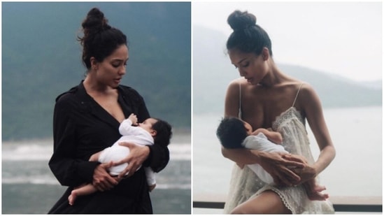 Lisa Haydon with her daughter Lara.