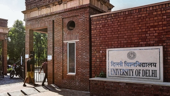 Another year away from campus for DU’s second-year undergraduate students (Photo: Amal KS/HT (For representational purposes only))