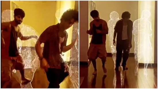 Shahid Kapoor and Ishaan Khatter dancing together in a new video.