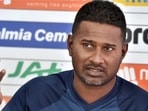 Sri Lankan batting coach Avishka Gunawardene(PTI) Sri Lankan batting coach Avishka Gunawardene(PTI)