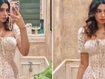 Khushi Kapoor shared her 'mandatory bathroom selfies' on Instagram. Khushi Kapoor shared her 'mandatory bathroom selfies' on Instagram.