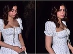 Khushi Kapoor attends Rhea Kapoor-Karan Boolani's wedding party in <span class='webrupee'>₹</span>13k thigh-slit floral dress(Varinder Chawla) Khushi Kapoor attends Rhea Kapoor-Karan Boolani's wedding party in <span class='webrupee'>₹</span>13k thigh-slit floral dress(Varinder Chawla)