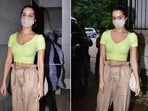 Recently, Shraddha Kapoor was spotted outside a salon in Mumbai in a basic crop top and trousers. Check out the pictures here: