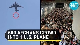 Watch: 600 Afghans huddle onto US military plane to flee Taliban