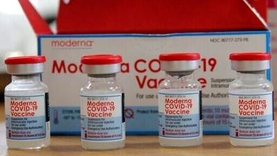 Moderna's vaccine was recommended for use in adolescents by European regulators in July and is awaiting US authorisation. (AP)