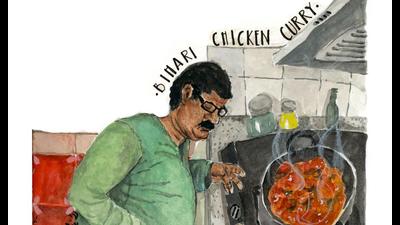 Bihari Chicken Curry illustration by Toshi Singh (Photos: Musafir - The Traveling Sketchbook) Bihari Chicken Curry illustration by Toshi Singh (Photos: Musafir - The Traveling Sketchbook)