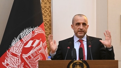 Vice President of Afghanistan Amrullah Saleh. (AFP)