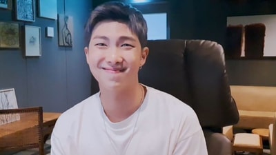 BTS leader RM uses embarrassing pics of members as his phone's wallpaper.