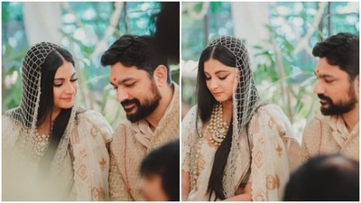 Rhea Kapoor with Karan Boolani.