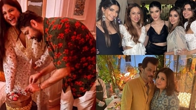 Rhea Kapoor and Karan Boolani's wedding party was attended by many family members and friends. Rhea Kapoor and Karan Boolani's wedding party was attended by many family members and friends.