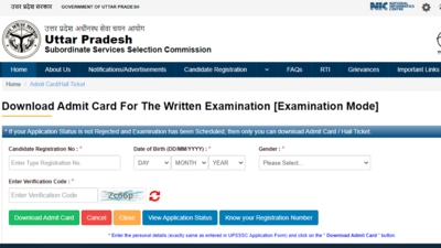 UPSSSC PET 2021: Candidates who have registered for the UPSSSC PET exam 2021 can download their admit cards from the official website at upsssc.gov.in. (upsssc.gov.in)