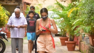 Malaika Arora seen outside her pilates class. Malaika Arora seen outside her pilates class.