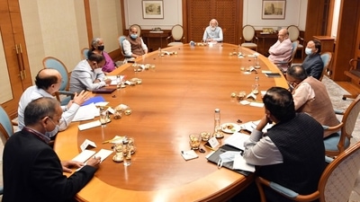 PM Narendra Modi chairs the meeting of Cabinet Committee on Security on Tuesday. PM Narendra Modi chairs the meeting of Cabinet Committee on Security on Tuesday.