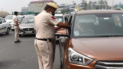 On August 16, the Chandigarh Police had set up a naka at Kalagram light-point when an Etios car bearing a Haryana number was impounded for driving on wrong side. (HT FILE PHOTO/ONLY FOR REPRESENTATION)